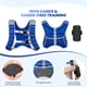 thumbnail image 3 of Chaleco lastrado Fragraim para Mujeres y Hombres 5.4 kg con Reflectante Azul, 3 of 7