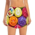 thumbnail image 2 of Fotbe Brightly Colored Cupcakes Womens High Waist Running Shorts Athletic Workout Quick Dry Shorts for Women with Pockets Gym Yoga Summer Shorts-X-Large, 2 of 9