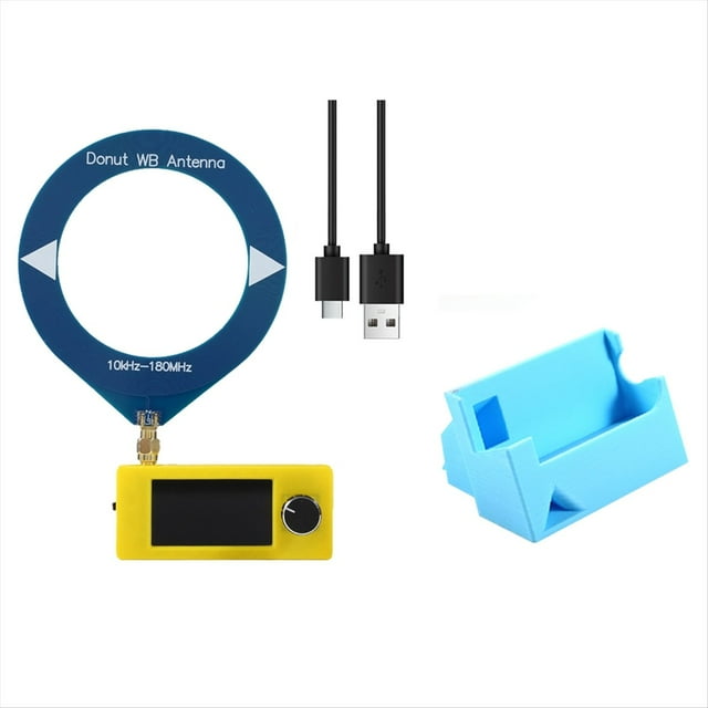 Kit de Mini Receptor de Radio SI4732 con Soporte 3D, 10-180 MHz, Pantalla de 1,9 Pulgadas, Radio FM/AM/LSB/USB, Receptor de Radio de Corta SI4732.