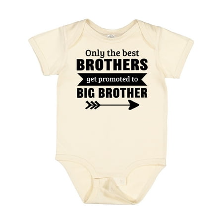 

Inktastic Only the Best Brothers Get Promoted to Big Brother Gift Baby Boy or Baby Girl Bodysuit