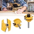 thumbnail image 4 of Groove Tongue Milling Tool, Woodworking DIY 3Pcs Carbide Rail Stile Router Set For Door For Cabinet For Wood ANGGREK Otros, 4 of 8