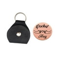 thumbnail image 3 of Pocket Hug Token with PU Leather Keychain Great Little Keepsakes Social Distance Rose Aureate, 3 of 9