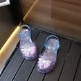 thumbnail image 5 of Gubotare Little Girls Sandals Girls Sandles Shoes Girls Sandals Jelly Mary Jane Dance Party Shoes for Kids Toddler Toddler Slip On (Purple,Size 13), 5 of 7
