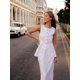 thumbnail image 1 of Conjunto de falda con bolsillos para mujer, Top sin mangas de una sola botonadura, maxifalda con abertura, trajes elegantes de 2 piezas a la moda para verano 2024, 1 of 5