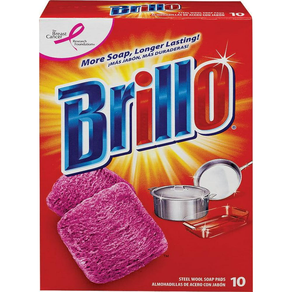 Brillo Steel Wool Soap Pads, 10 count