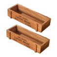 thumbnail image 2 of Almencla Wood Planter Box Rectangle Succulent Container for Farmhouse Balcony Wedding Brown, 2 of 8
