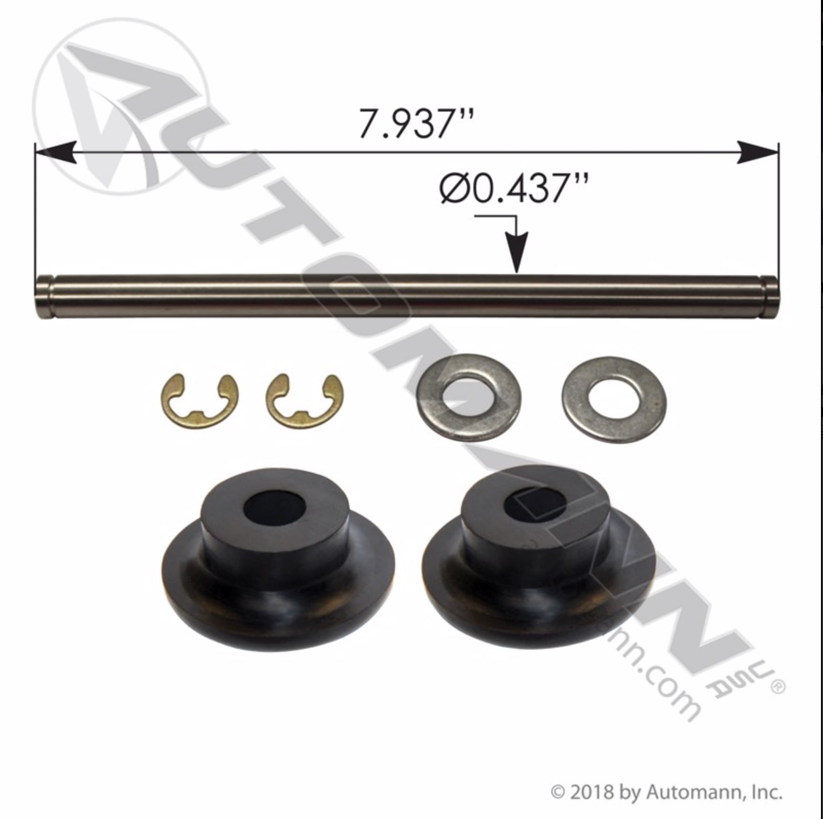 EXHAUST BUSHING KIT PETERBILT (M136001K Exhaust Bushing Kit Peterbilt