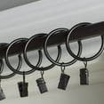thumbnail image 4 of Industrial 1" Black Curtain Rings, by Bali (7 Pack), 4 of 5
