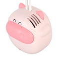 thumbnail image 4 of Mini ventilador de cuello colgante USB recargable 3 velocidades sin aspas manos libres ventilador pequeño portátil de dibujos animados con cordón ajustable rosa, 4 of 12