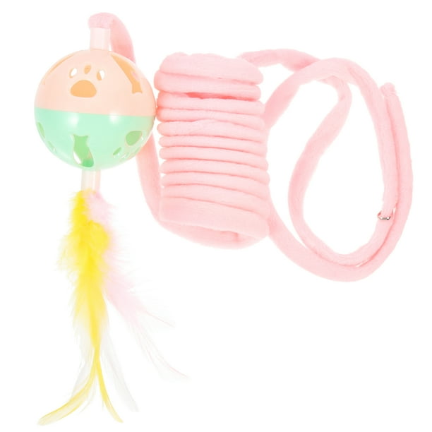 KAKOWELY Juguete para gatos, juguete de peluche con resorte para puerta, accesorio para gatos