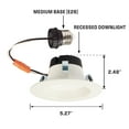 thumbnail image 5 of Westinghouse 5140100 6.5-Watt (65-Watt Equivalent) 4" White Trim Dimmable Recessed Led, 5 of 5