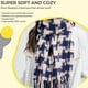 thumbnail image 4 of Bufanda de invierno, Bufandas cálidas, Accesorios para clima frío, Bufandas con flecos, 4 of 5