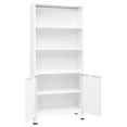 thumbnail image 6 of vidaXL Bookshelf Bookcase with 3 Shelves Decor Cabinet with Display Steel, 6 of 15