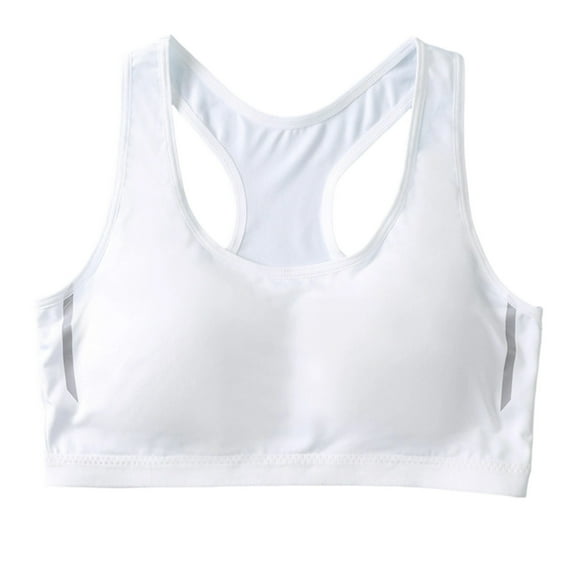 TANYSU Girls Sports Bra Bralette Seamless Training Bras For Active Teens Comfortable Breathable Workout Camis For Girls Seamless Soft Stretch Athletic Camisoles Child Solid Color