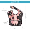 thumbnail image 4 of Hirioo Cute Axolotl Sakura Blossoms B for Baby Waterproof Pocket Bib Adjustable Closed for Babies Toddlers with Large Pocket 6-24Months, 4 of 8
