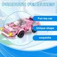 thumbnail image 5 of BESTSKY Toy Cars,Medium Pink Racing Car Cars Toys,Splicing Design Toy Cars for Toddlers 1-3,Pink, 5 of 7