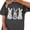 Dark Gray, variant on Easter Womens Workout Tops Graphic Print Short Sleeve Crew Neck Couple Shirts,Green,XL
