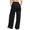 thumbnail image 7 of felwors Wide Leg Sweatpants Women Plus Size High Waisted Baggy Lounge Pants Drawstring Athletic Flared Joggers with Pockets Black, XXL, 7 of 7