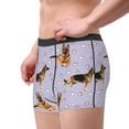 thumbnail image 2 of Uemuo German Shepherd Dog Pattern Men's Boxer Briefs,Trunk Anti-Chafing,Comfortable, Durable, and Stylish Underwear-Small, 2 of 9