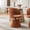 Brown, variant on Pawverly Modern Rotating Vanity Chair with Adjustable Seat Height, Soft Chenille Accent Stool for Makeup Table, Home Bar, Dining Area or Kitchen Counter, Brown