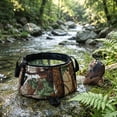 thumbnail image 4 of Outdoor Folding Portable Water Basin, Travel Camping Wash Bucket, Hotel Face Foot Hand Wash Basin, Compact Water Container with Storage Bag, Green, 4 of 6