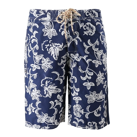 3rd & Army Men’s Premium Surf Board Shorts Summer Swimwear Beach Swim Trunks (Navy - 3M31WZ012, 38)