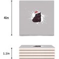 thumbnail image 3 of FMSHPON Merry Christmas Cute Puppy Set of 4 Coaster for Drinks, Absorbent Ceramic Stone Coasters Cup Mat with Cork Base for Home Kitchen Room Coffee Table Bar Decor, 3 of 4