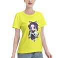 thumbnail image 2 of Women's Basic Short Sleeve T-Shirt Demon Slayer Butterfly Ninja, 2 of 6