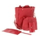 thumbnail image 5 of Juego de 4 carteras y tarjeteros de piel sintética ajustables 4 en 1 para mujer Rojo, 5 of 9
