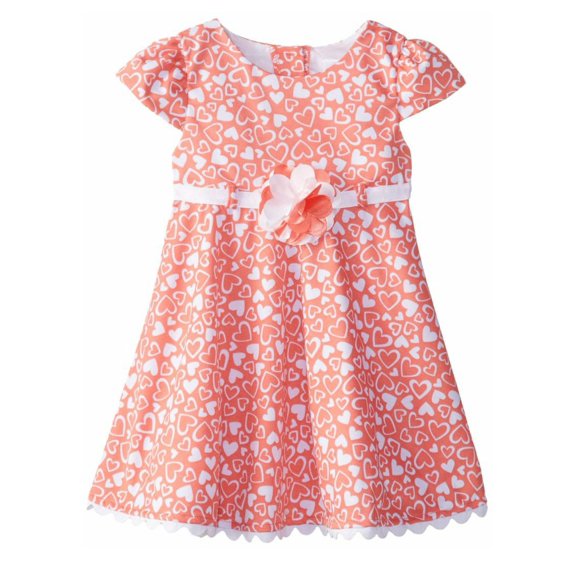 Youngland Baby Girls' Heart Print Pointe Dress