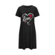 thumbnail image 5 of Camisón corto de talla grande para mujer, camisón de manga corta con estampado de pecho a la moda, camisón para mujer, 5 of 5