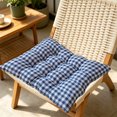 thumbnail image 4 of Plaid Thickened Chair Cushion, Washable Checkered Seat Pad for Dining Chair, Kitchen, Home Office, Bench and Everyday Indoor Seating, 4 of 6