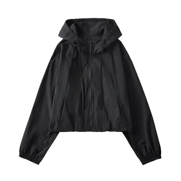 fheaev Hoodie Sweatshirt for Women Casual Slim Zip-Up Hoodie Jacket Solid Color Long Sleeve Top With Pockets Comfortable Active Lightweight Fall Outfits 2024 Oversized Hoodies