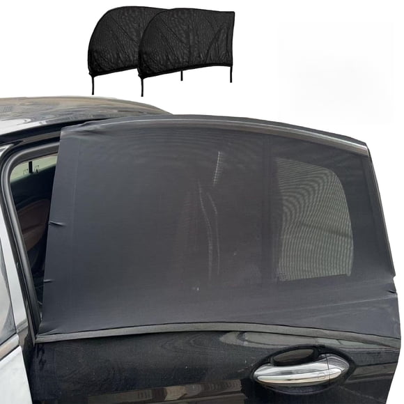 Mosquiteras elásticas OUTTDID para ventanillas traseras de coche, paquete de 2
