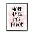 thumbnail image 4 of Stupell Industries More Amor Por Favor Phrase Pink Highlight Performing Arts Painting Black Framed Art Print Wall Art, 16 x 20, 4 of 5