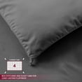 thumbnail image 4 of Lux Decor Collection Twin Comforter All Season Down Alternative Quilted Comforter Duvet Insert with Corner Tabs - Duvet Insert Twin Comforter only (Twin, Grey), 4 of 8