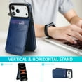 thumbnail image 7 of Dteck Wallet Phone Case for iPhone 17 Pro Case with Card Holder, Flip Cell Phone Wallet PU Leather Wallet Case for iPhone 17 Pro for Men Women, Darkblue, 7 of 7