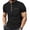 #01 Black 【Mix, Match & Rotate: Stock Up on Daily Colors】, variant on Men's Summer Mesh Stand Collar Short Sleeve 4-Button Top Shirt Casual Fashion Breathable Quick Dry Cooling Sun Protection Beach Vacation Travel Outfits Modern Essential | JASKFLY,Black L