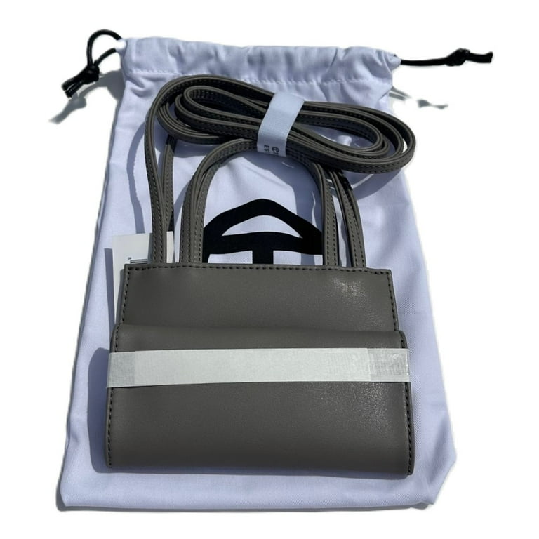 Telfar Small Gray Shopping Bag Double Strap Crossbody - Walmart.com