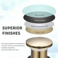 thumbnail image 4 of HEATGENE Bathroom Sink Drain Brushed Golden, Pop Up Drain without Overflow, Pop Up Drain Stopper for Bathroom Sink, Bathroom Sink Drain Stopper Pop Up, Fits 1-1/2" Opening with a 1-1/4" Tailpiece, 4 of 7
