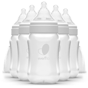 Evenflo Balance+ Wide Neck Baby Bottles, 9 oz, 6-Pack