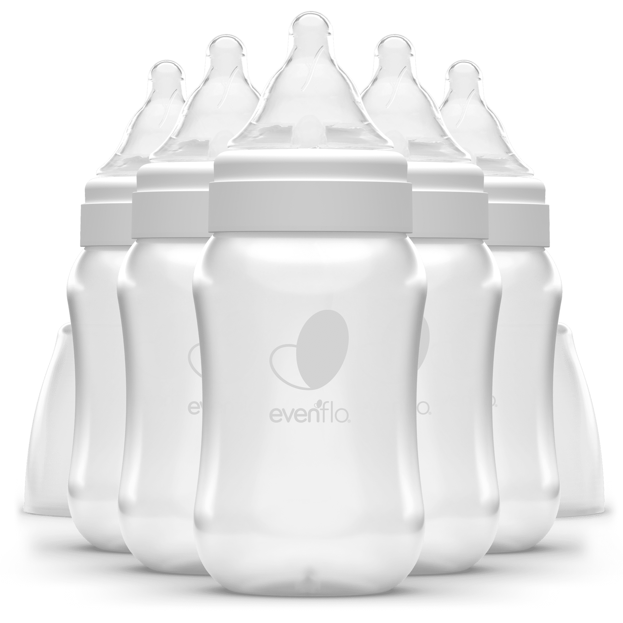 Evenflo Balance + Wide Neck BPA-Free Plastic Baby Bottles - 9oz, Clear, 6ct