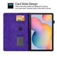 thumbnail image 2 of GSFY Case for Galaxy Tab S6 Lite 10.4 inch 2024/2022/2020, PU Leather Wallet Stand Protective Smart Shell with Pen Holder Auto Sleep Wake for Samsung Galaxy S6 Lite Tablet, Purple Blocks, 2 of 7