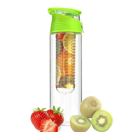 

HEQU 700 Ml Portable Fruit Infusing Infuser Water Bottle Sports Lemon Juice Bottle Flip Lid