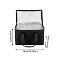 thumbnail image 2 of Insulated Cooler Bag - Portable Thermal Lunch Bag for Food Travel Picnic and Grocery Black, 2 of 5