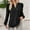 Black, variant on Women's Long Sleeve T Shirts Novelty Trendy Solid Color V-Neck Pullover Tunic Blouses Relaxed Fit Casual Workout Basic Tunics