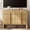 Oak, variant on Modern 6 Drawer Dresser TV Stand for 55 Inch TV, Entertainment Center with Curved Profile Design, Wood TV Console with Storage for Living Room