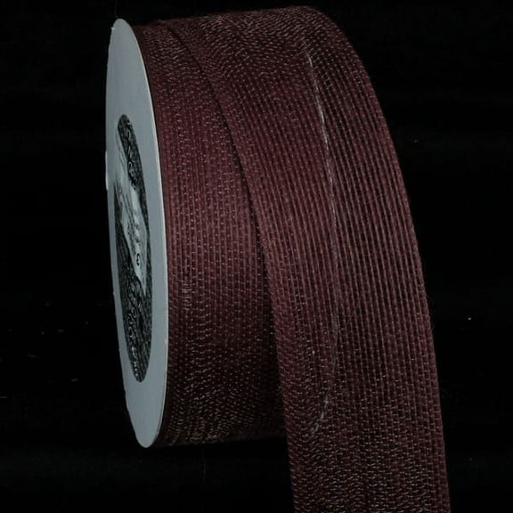The Ribbon People Chocolate Brown Woven Edge Craft Ribbon 2" x 27 Yards