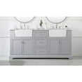thumbnail image 3 of 72 inch double bathroom vanity in grey, 3 of 15