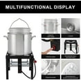 80QT Outdoor Propane Aluminum Boiling with Basket, Crab Steaming